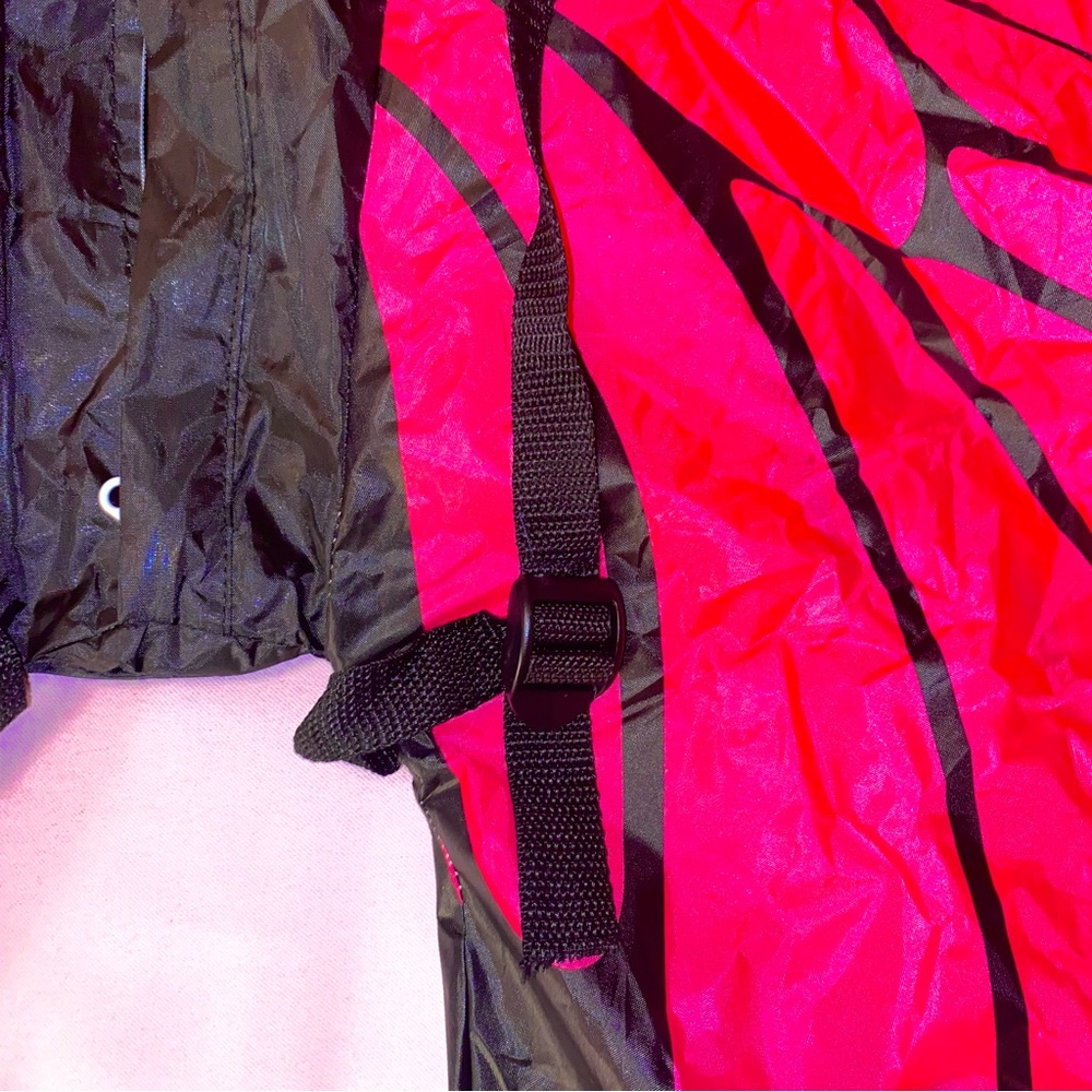 Butterfly Wings Costume w/ Batteries Pink Halloween Straps Easy Quick Inflatable - Picture 6 of 16